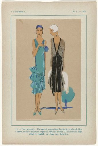 Très Parisien, 1926, No. 1, Pl. 13: - STARRY NIGHT