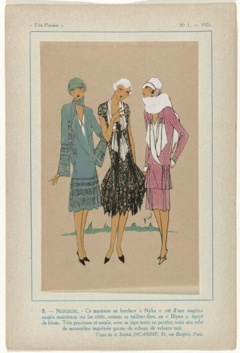 Très Parisien, 1926, No. 1, Pl. 8: - SNOWY