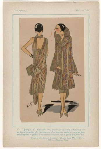 Très Parisien, 1926, No. 2, Pl. 13: JONQUIL