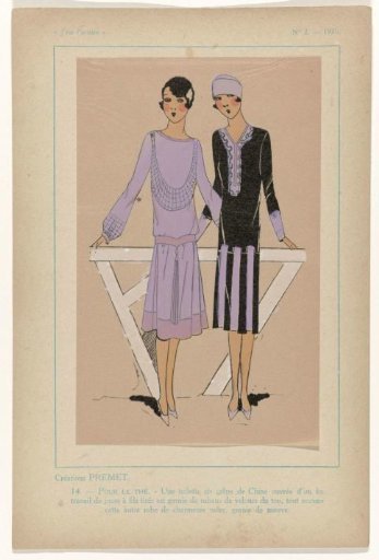 Très Parisien, 1926, No. 2, Pl. 14: Creations PREMET - FOR TEA