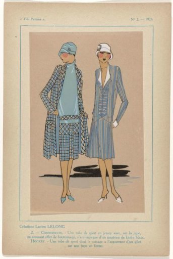 Très Parisien, 1926, No. 2, Pl. 2: Creations Lucien LELONG - CORNEBICHE
