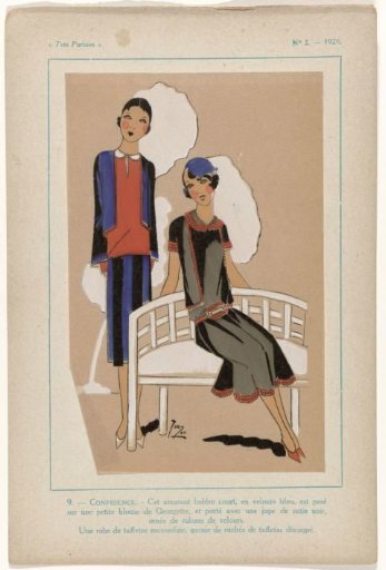 Très Parisien, 1926, No. 2, Pl. 9: CONFIDENCE
