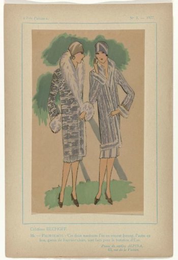 Very Parisian, 1927, No. 3, Pl. 16: Creations BECHOFF - PALM-BEACH