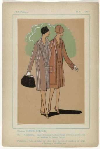 Very Parisian, 1927, No. 3, Pl. 18: Creations LUCIEN LELONG - ROSSIGNOL