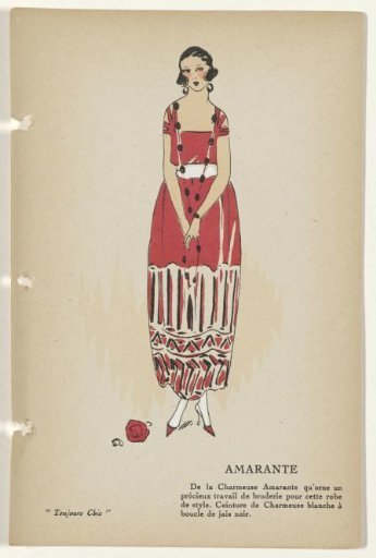 Always Chic, Evening Gowns, Winter 1921-1922: Amarante