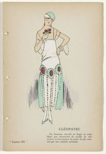 Toujours Chic, Evening Toilettes, Winter 1921-1922: Cléopatre
