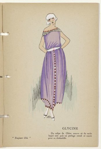 Toujours Chic, Undresses, Winter 1921-1922: Glycine