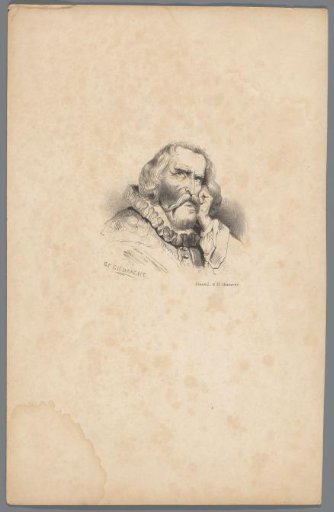 Man with Head Leaning on Hand