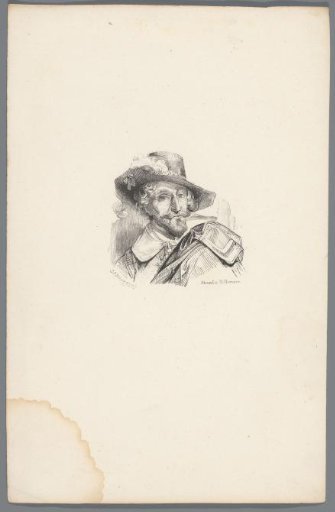 Bust of an Old Man with a Feathered Hat
