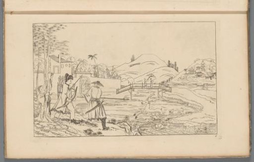 Chinese Landscape with a Deer Hunt
