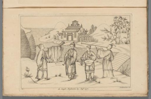 Landscape with Four Chinese Musicians