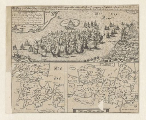 Naval battle in the Sound, 1658