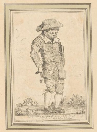 Sulking schoolboy