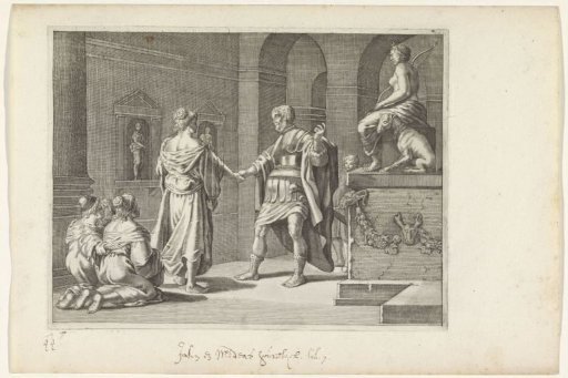 Jason and Medea at the altar of Diana