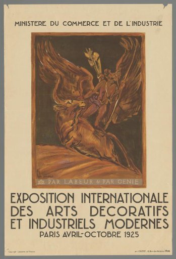 Exposition internationale des arts decoratifs et industriels modernes. Paris April-October 1925