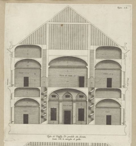 Cross-Section of the Villa Grimaldi in Genoa