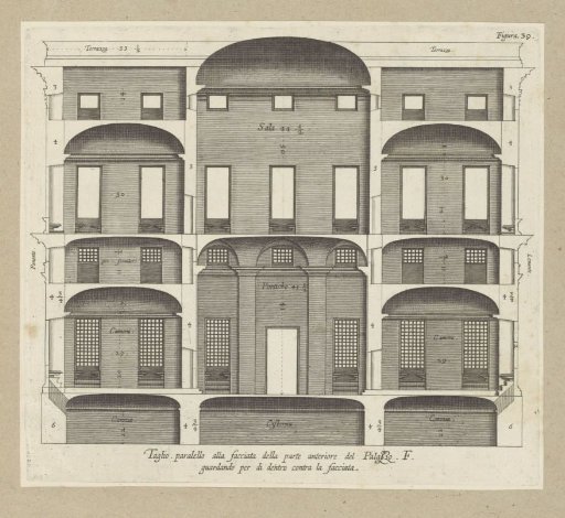 Cross-Section of the Palazzo Spinola in Genoa