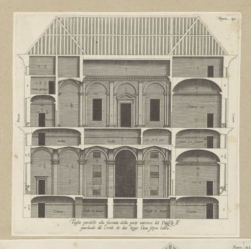 Cross-Section of the Palazzo Spinola in Genoa