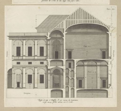 Longitudinal Section of the Palazzo Spinola in Genoa