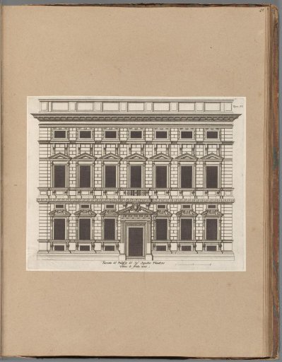 Relief of the façade of the Palazzo Pallavicini-Cambiaso in Genoa