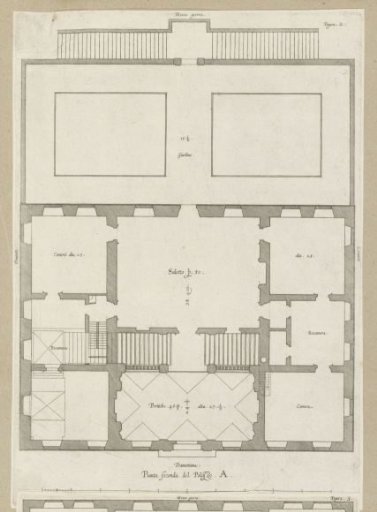 Ground floor plan of the Palazzo Carrega-Cataldi in Genoa