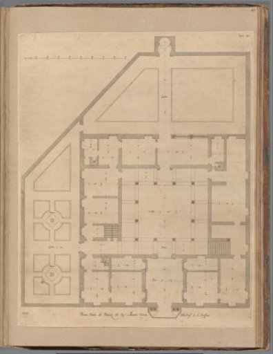 Ground plan of the Palazzo Doria-Spinola in Genoa