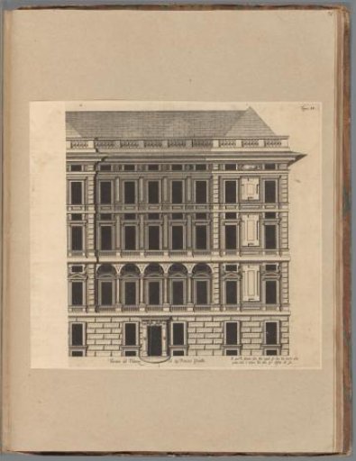 Elevation of the façade of the Palazzo Spinola di Pellicceria in Genoa