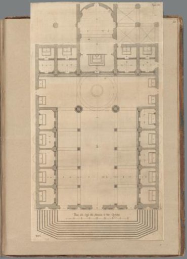 Plan of the basilica SS. Annunziata del Vastato in Genoa