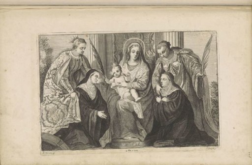 Mary with the Christ Child, Saint Lucy, Saint Catherine of Alexandria, and two donors