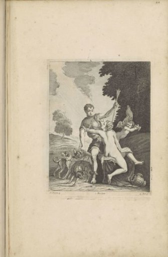Venus tries to prevent Adonis from going hunting