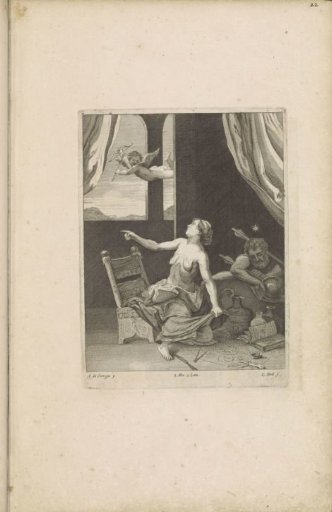Amor with a sorceress and a sleeping soldier
