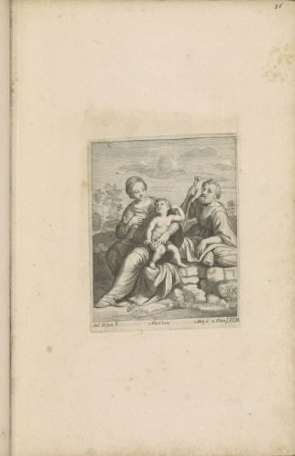 The Holy Family in a landscape