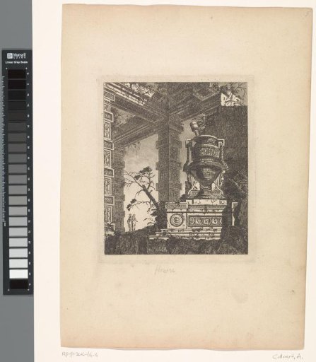 Ruins with a vase