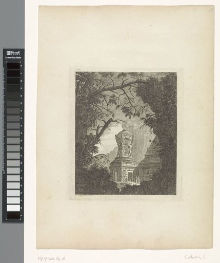 Tomb with a grotesque vase