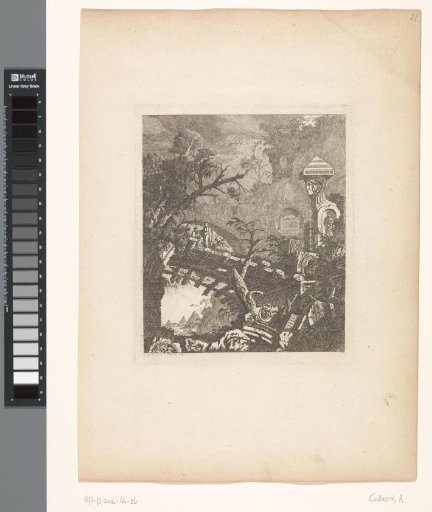 Landscape with ruins and the Rest on the Flight into Egypt