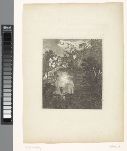 Landscape with ancient ruins