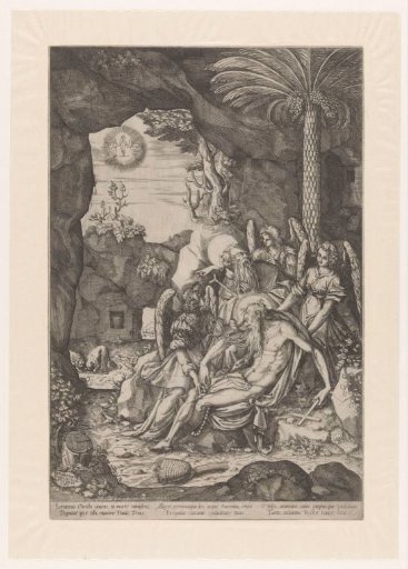 Saint Anthony discovers the body of Saint Paul the Hermit