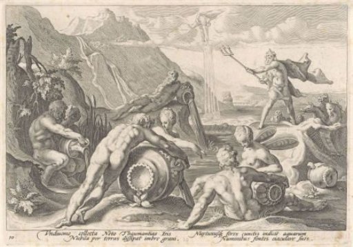 Neptune orders the river gods to cause a flood