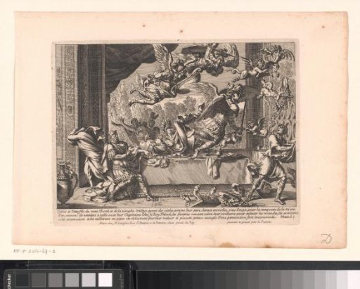 Jupiter turns King Lycaon into a wolf