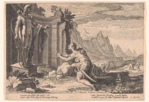 Cadmus consulting the Oracle of Delphi