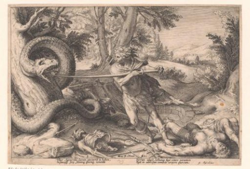 Cadmus slaying the dragon