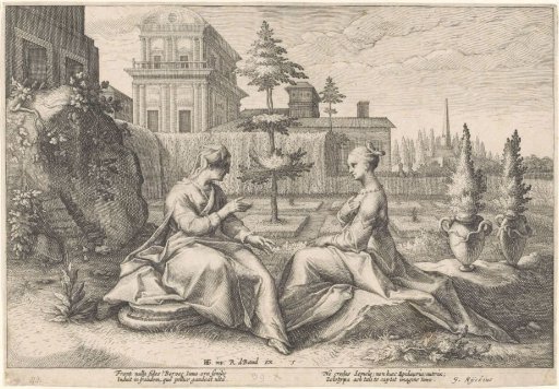 Juno approaching Semele in the guise of Beroë