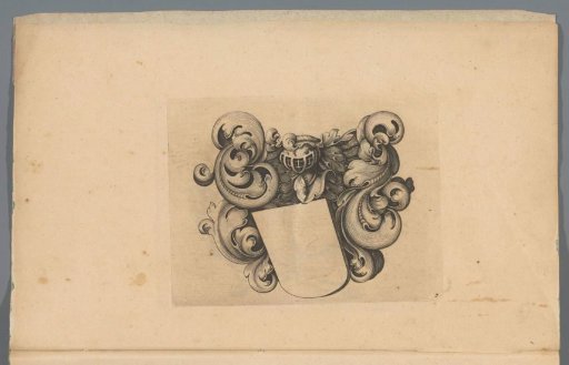 Cartouche for a coat of arms