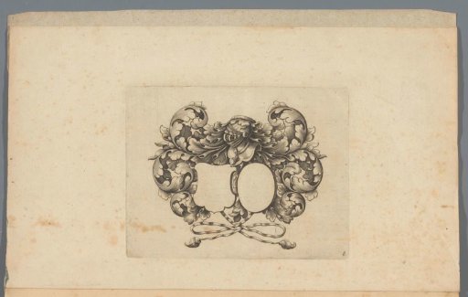 Cartouche for a coat of arms