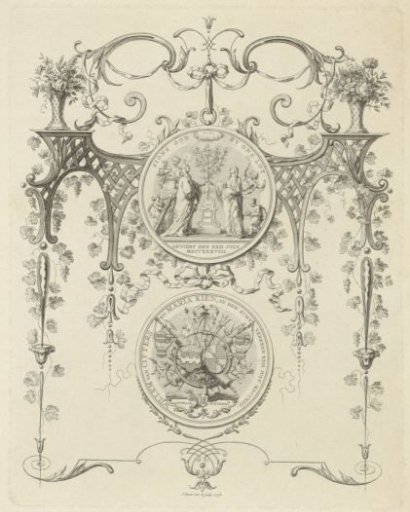 Medal commemorating the silver wedding anniversary of Willem van Citters and Maria Kien, 1738