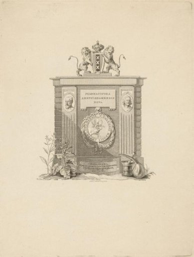 Title page of the Pharmacopoea Amstelodamensis Nova, 1792-1793