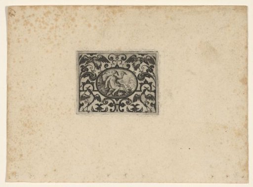 Ornamental print with birds