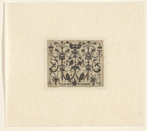 Ornamental print with birds