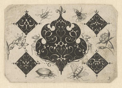 Design for gold- and silversmiths' work with flowers and animals