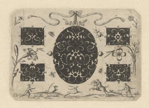 Design for gold- and silversmiths' work with flowers and animals